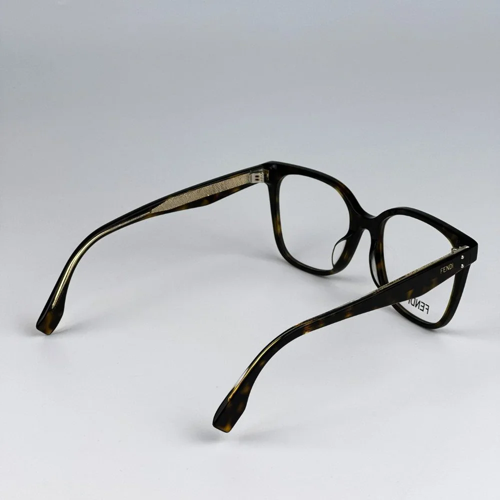 Fendi FE50004I 052 Eyeglasses Havana Square Women FE 50004I